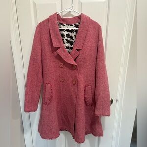 Pink Tweed Coat